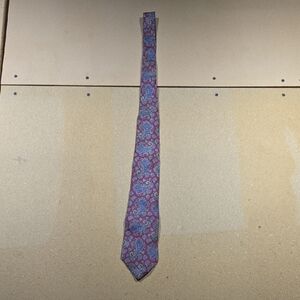 Christian Dior Paisley Tie - Blue and Burgandy